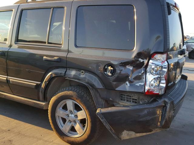 1J8HG48K36C143813 - 2006 JEEP COMMANDER შავი ფოტო 9