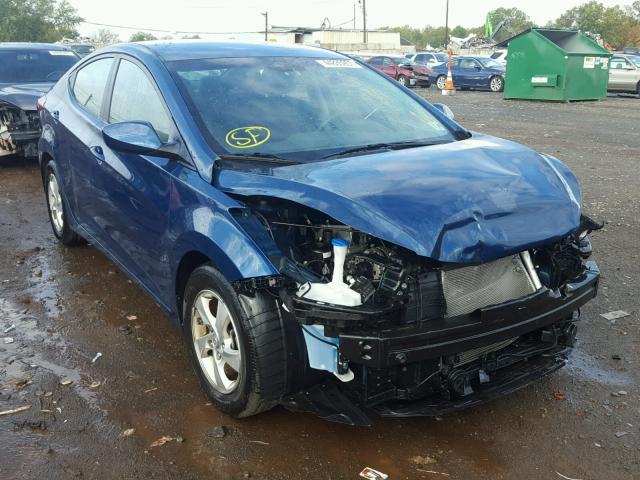 KMHDH4AE3FU389726 - 2015 HYUNDAI ELANTRA SE BLUE photo 1