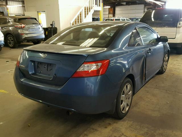 2HGFG12688H577994 - 2008 HONDA CIVIC LX BLUE photo 4