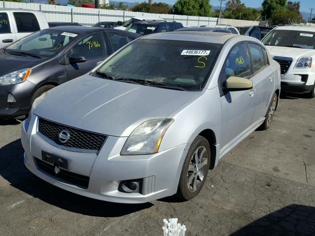 3N1AB6AP4CL618221 - 2012 NISSAN SENTRA 2.0 SILVER photo 2