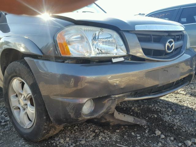 4F2CZ06124KM34143 - 2004 MAZDA TRIBUTE ES GRAY photo 9