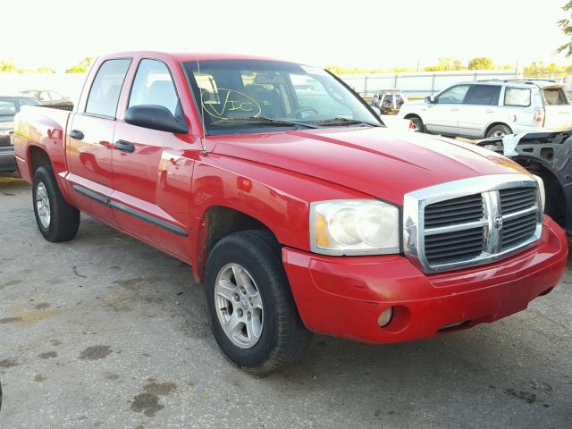 1D7HE48K37S224210 - 2007 DODGE DAKOTA QUA RED photo 1