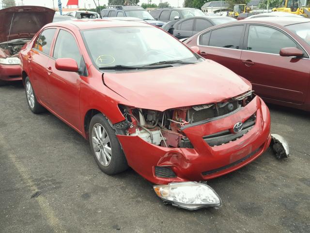 1NXBU4EE4AZ300350 - 2010 TOYOTA COROLLA BA RED photo 1