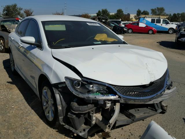 1C3CCCAB4FN635681 - 2015 CHRYSLER 200 LIMITE WHITE photo 1