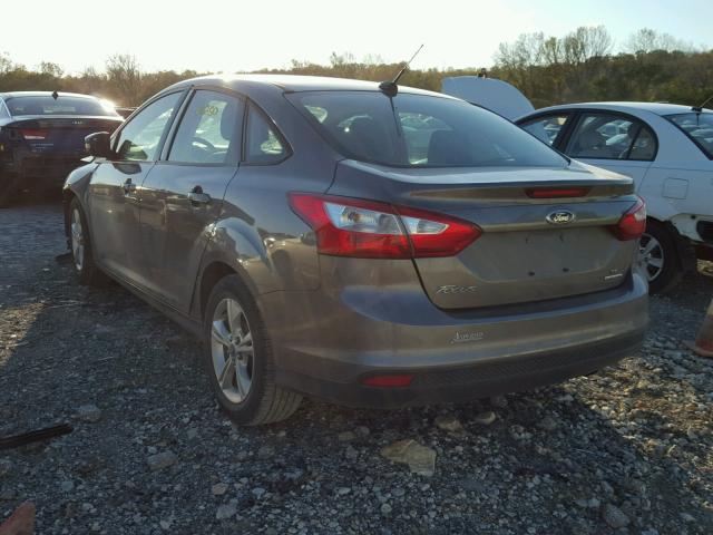 1FADP3F28DL244285 - 2013 FORD FOCUS SE GRAY photo 3