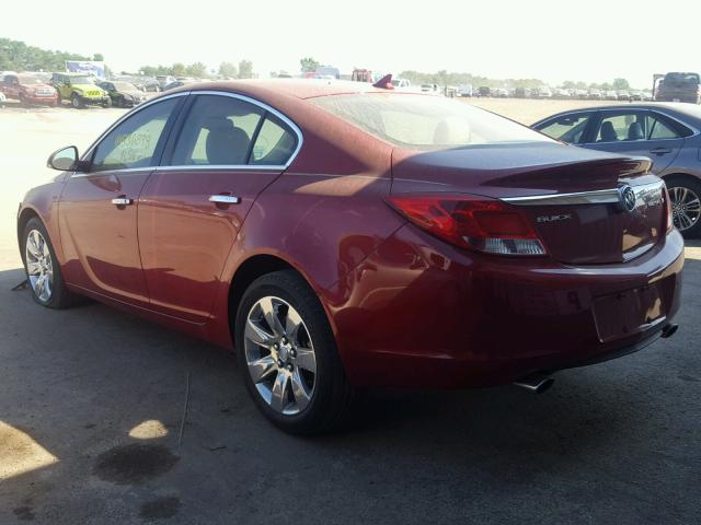 2G4GS5EV3D9132493 - 2013 BUICK REGAL PREM RED photo 3