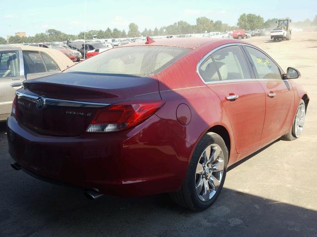 2G4GS5EV3D9132493 - 2013 BUICK REGAL PREM RED photo 4