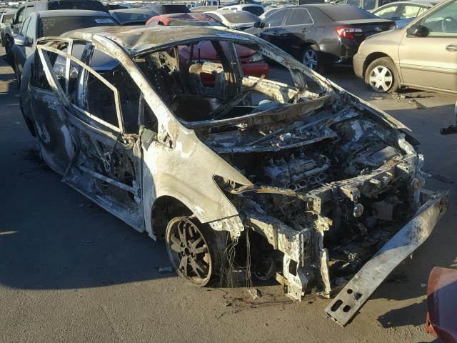 JTDKN3DUXC1489336 - 2012 TOYOTA PRIUS BURN photo 1