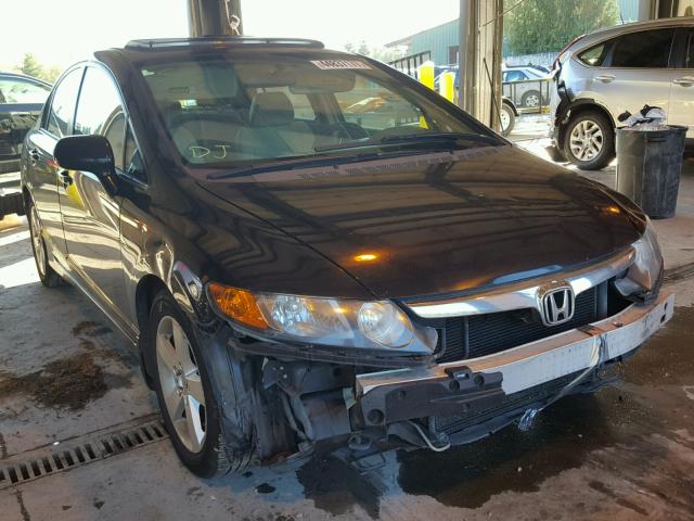 1HGFA16896L077985 - 2006 HONDA CIVIC EX BLACK photo 1