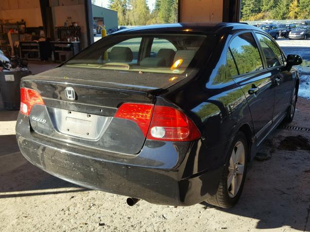 1HGFA16896L077985 - 2006 HONDA CIVIC EX BLACK photo 4