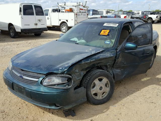 1G1NE52J116244712 - 2001 CHEVROLET MALIBU LS GREEN photo 2