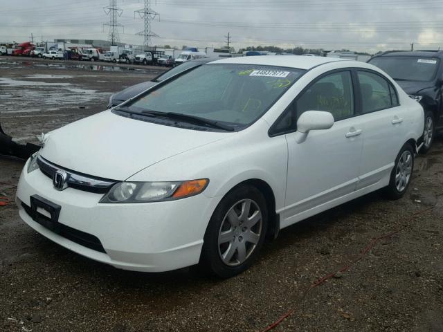 1HGFA165X6L037078 - 2006 HONDA CIVIC WHITE photo 2