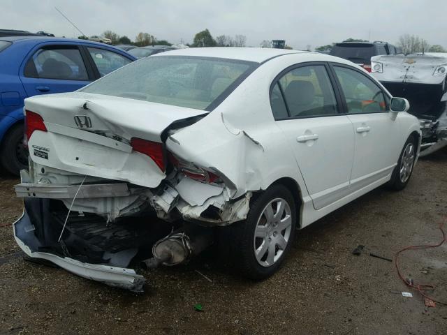 1HGFA165X6L037078 - 2006 HONDA CIVIC WHITE photo 4