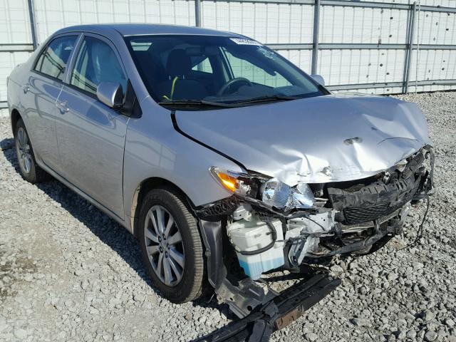 2T1BU40E99C040029 - 2009 TOYOTA COROLLA BA SILVER photo 1