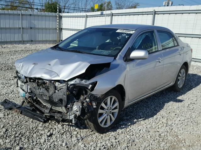 2T1BU40E99C040029 - 2009 TOYOTA COROLLA BA SILVER photo 2