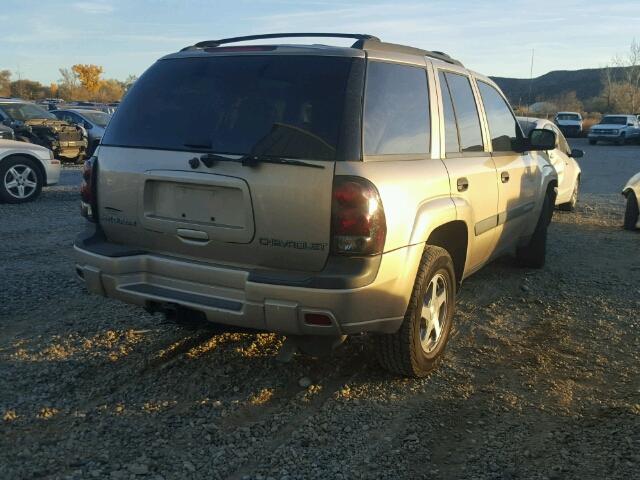 1GNDS13S342414793 - 2004 CHEVROLET TRAILBLAZE GOLD photo 4