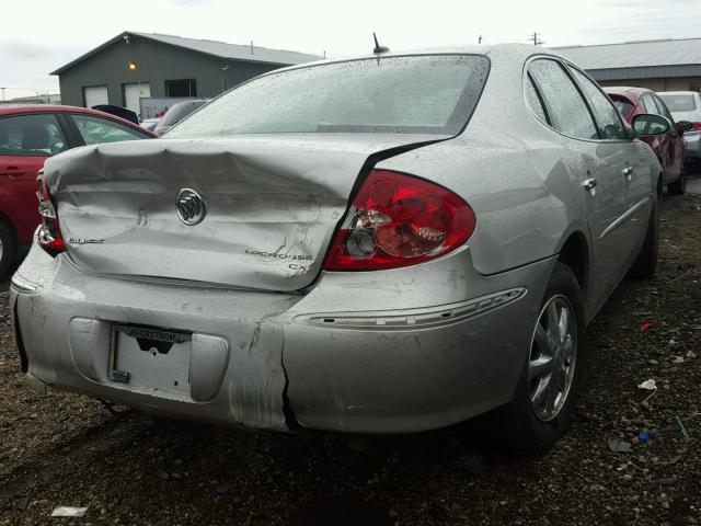 2G4WC582481342096 - 2008 BUICK LACROSSE C SILVER photo 4