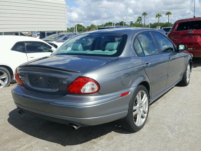 SAJEA51C24WE06197 - 2004 JAGUAR X-TYPE 3.0 GRAY photo 4