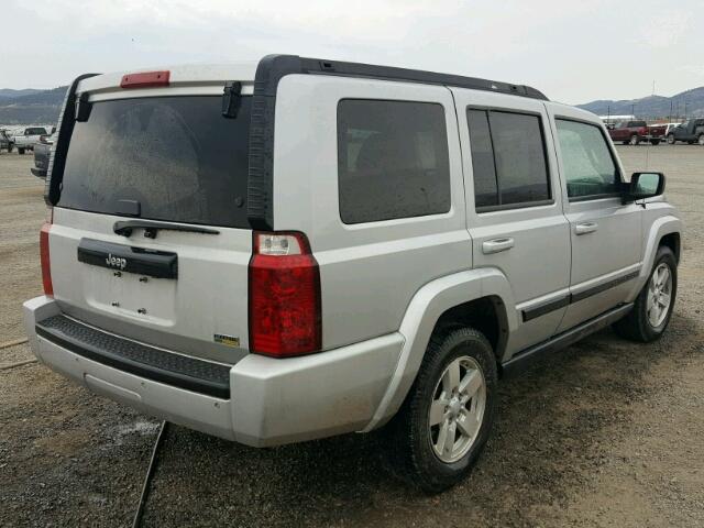 1J8HH48P67C655270 - 2007 JEEP COMMANDER 银色 照片 4