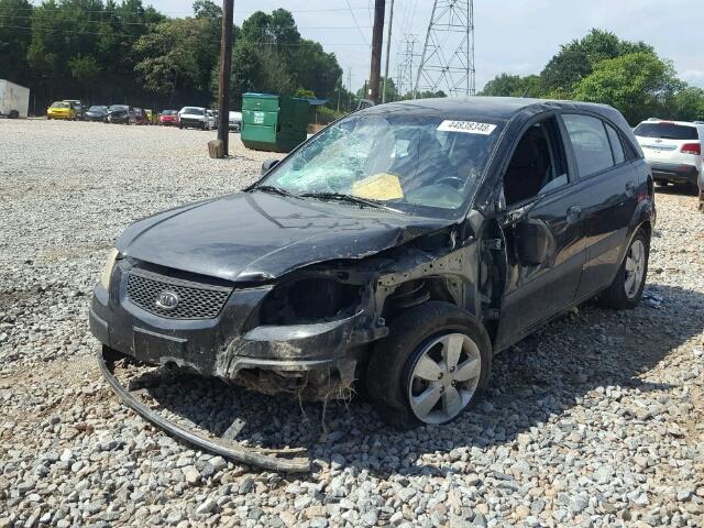 KNADE163076262907 - 2007 KIA RIO 5 SX BLACK photo 2