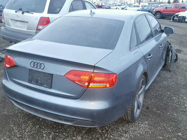 WAUKFAFL1CN011771 - 2012 AUDI A4 PRESTIG GRAY photo 4