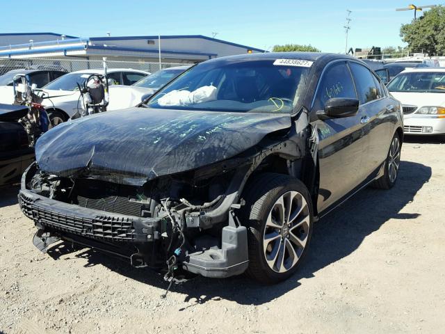 1HGCR2F52DA114536 - 2013 HONDA ACCORD SPO GRAY photo 2