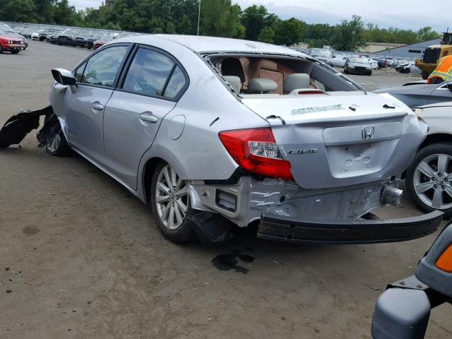 19XFB2F99CE332441 - 2012 HONDA CIVIC EXL 银色 照片 3