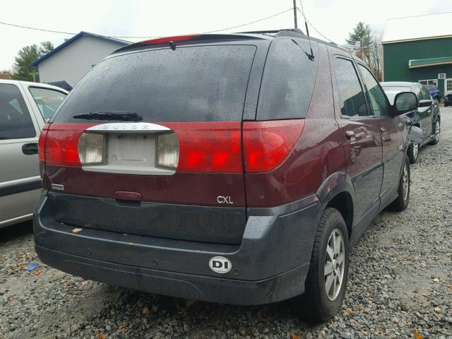 3G5DB03E52S546234 - 2002 BUICK RENDEZVOUS MAROON photo 4