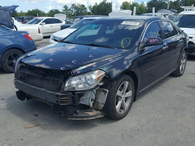 1G1ZC5E0XCF103327 - 2012 CHEVROLET MALIBU 1LT შავი ფოტო 2