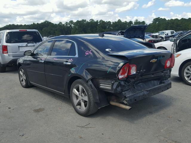 1G1ZC5E0XCF103327 - 2012 CHEVROLET MALIBU 1LT შავი ფოტო 3
