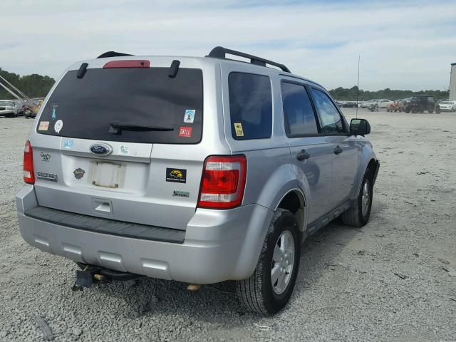 1FMCU0DG4AKA08936 - 2010 FORD ESCAPE SILVER photo 4