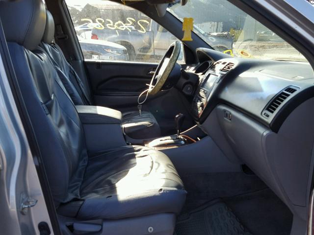 2HNYD18205H508100 - 2005 ACURA MDX SILVER photo 5