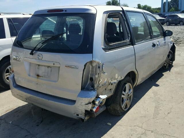 JM3LW28A840526149 - 2004 MAZDA MPV WAGON SILVER photo 4