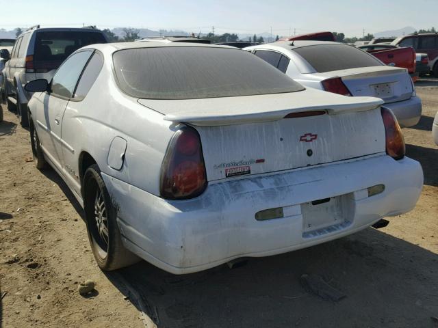 2G1WX12K8Y9178873 - 2000 CHEVROLET MONTE CARL თეთრი ფოტო 3