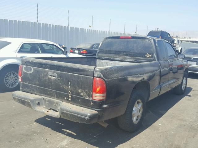 1B7GL23X6VS204775 - 1997 DODGE DAKOTA BLACK photo 4