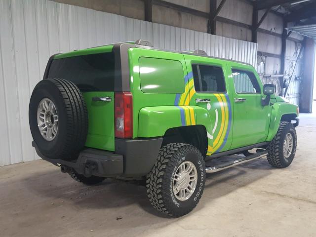 5GTDN136468278685 - 2006 HUMMER H3 GREEN photo 4