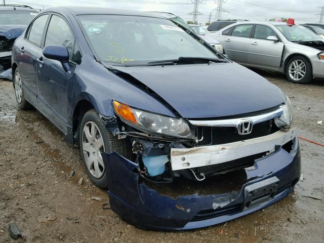 1HGFA16596L134739 - 2006 HONDA CIVIC LX BLUE photo 1