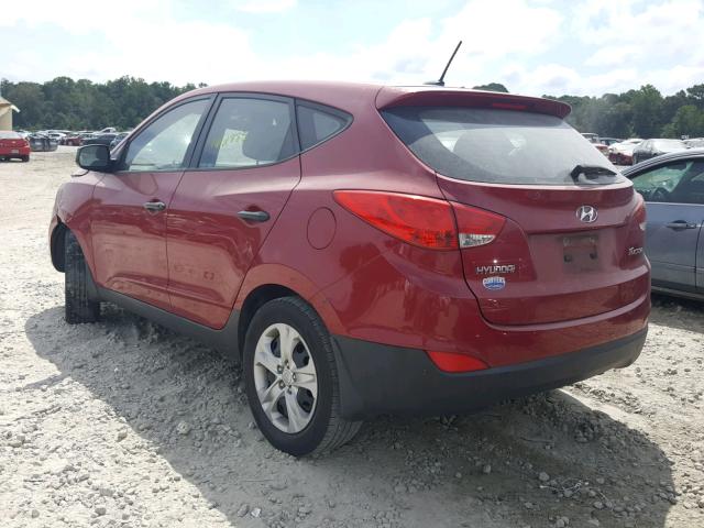 KM8JT3AB8BU241650 - 2011 HYUNDAI TUCSON GL RED photo 3