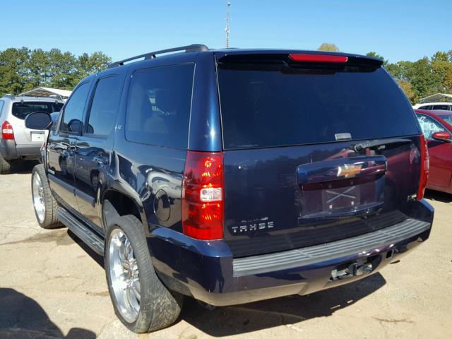 1GNFK13097J368436 - 2007 CHEVROLET TAHOE BLUE photo 3