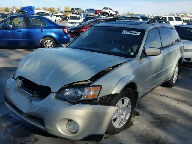 4S4BP62C257336208 - 2005 SUBARU LEGACY OUT BEIGE photo 2