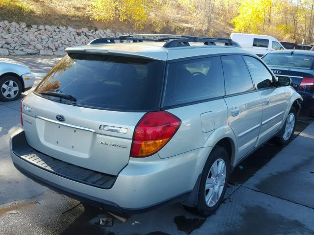 4S4BP62C257336208 - 2005 SUBARU LEGACY OUT BEIGE photo 4