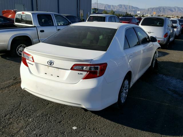 4T4BF1FK0ER345892 - 2014 TOYOTA CAMRY WHITE photo 4