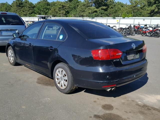 3VW2K7AJ9DM300638 - 2013 VOLKSWAGEN JETTA BASE Սև լուսանկար 3