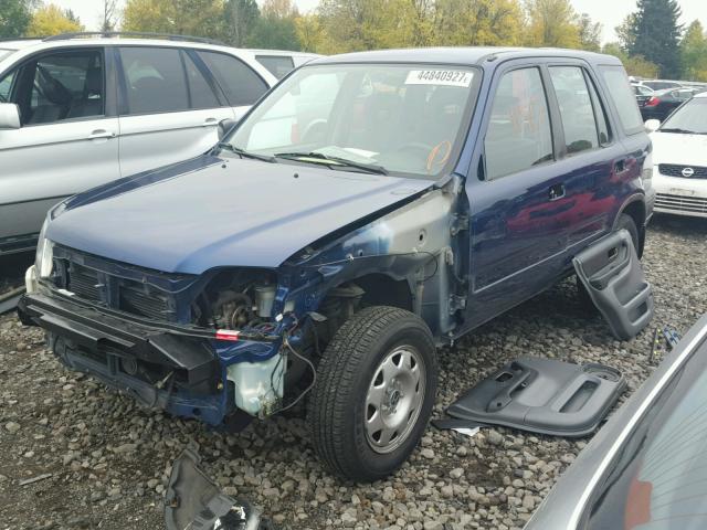 JHLRD184XWC033476 - 1998 HONDA CR-V BLUE photo 2