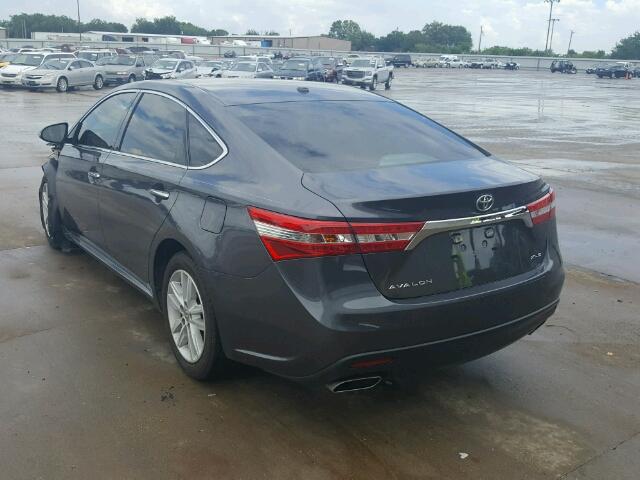 4T1BK1EBXFU162590 - 2015 TOYOTA AVALON XLE CHARCOAL photo 3