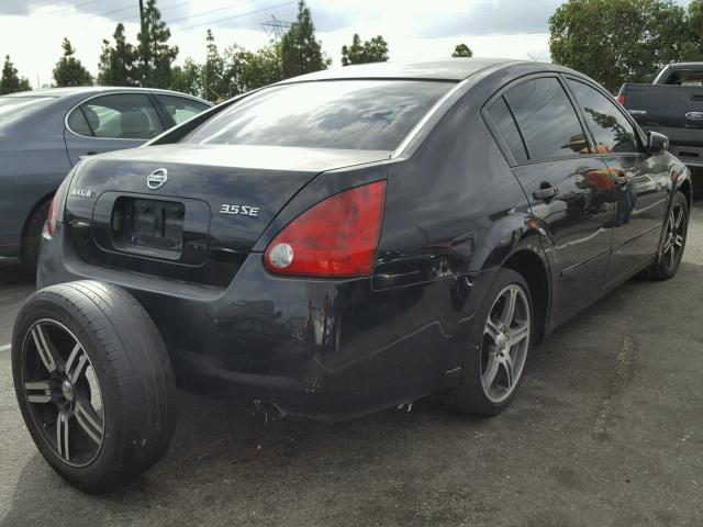 1N4BA41E15C848049 - 2005 NISSAN MAXIMA SE BLACK photo 4