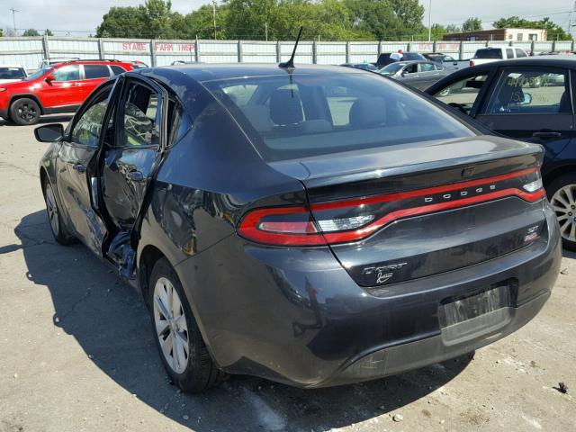 1C3CDFBB6ED918116 - 2014 DODGE DART SXT BLUE photo 3