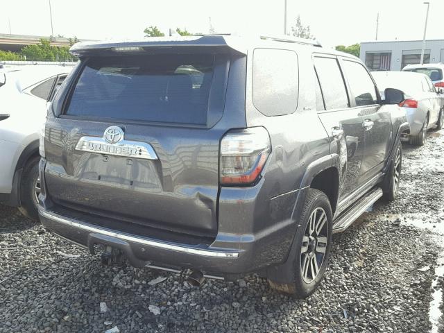 JTEBU5JRXG5305148 - 2016 TOYOTA 4RUNNER SR GRAY photo 4
