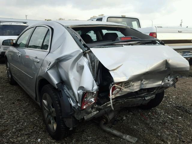 1G1ZC5EB4AF301299 - 2010 CHEVROLET MALIBU 1LT SILVER photo 3