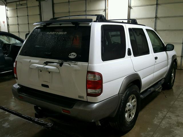 JN8AR07S8YW414657 - 2000 NISSAN PATHFINDER WHITE photo 4